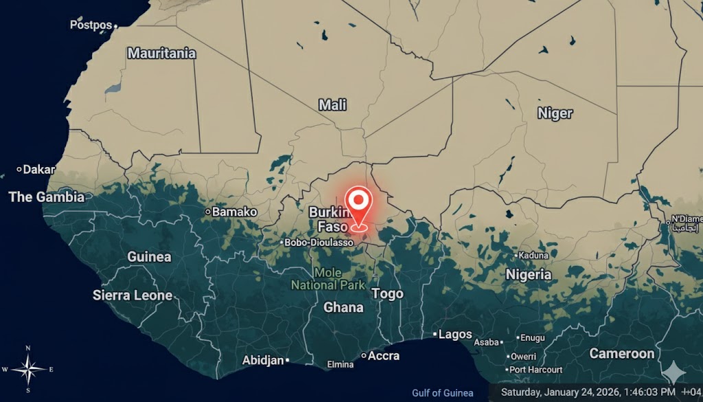 Map showing the strategic location of Bobo-Dioulasso