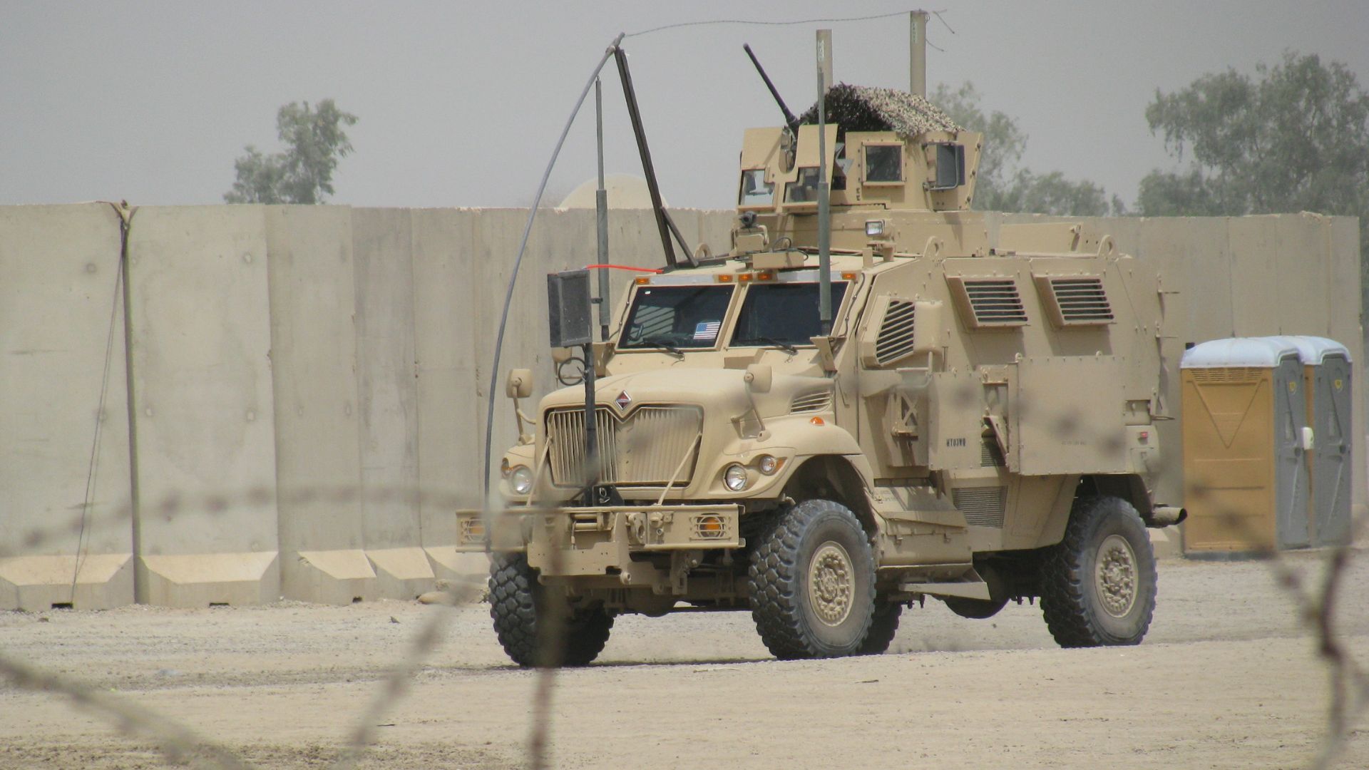 Armored vehicle undergoing testing