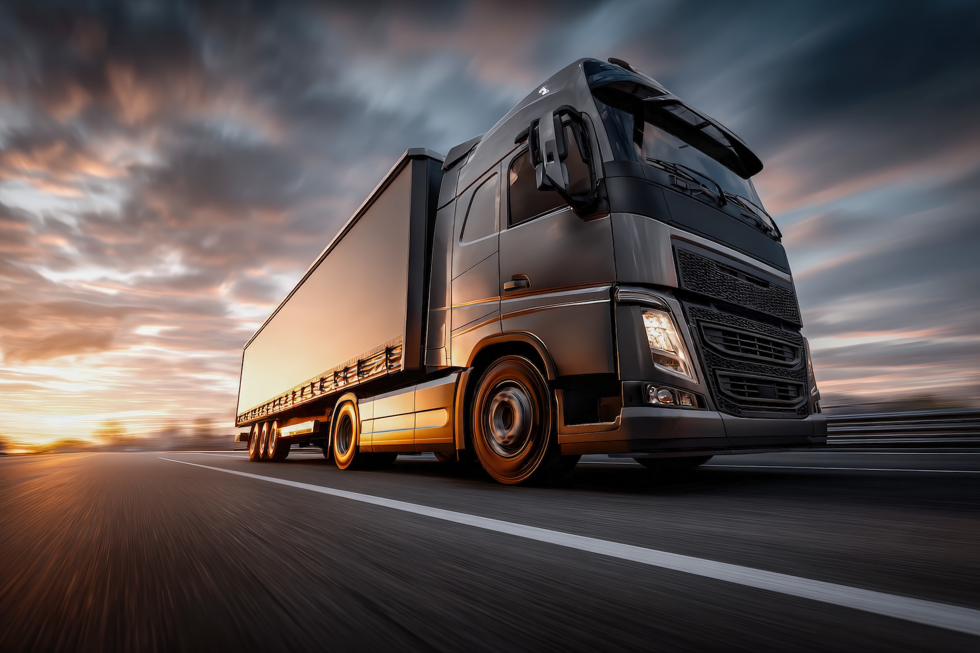 A truck undergoing a rigorous quality inspection